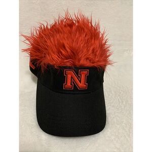Nebraska Cornhuskers Cap Spiky Hair Adults One Size Orange Red Hat